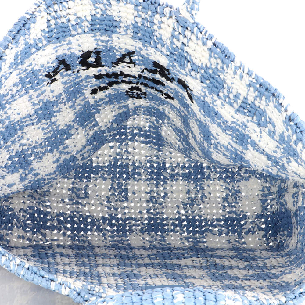 Prada Large Logo Tote Raffia - Picture 5 of 5